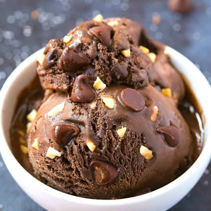 Chocolate & Walnut Fudge Ice Cream​