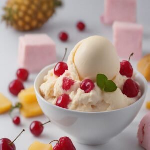 Cream Cheese Cherry Pineapple Ice Cream