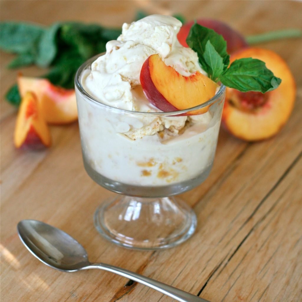 Peach & Basil Ice Cream​